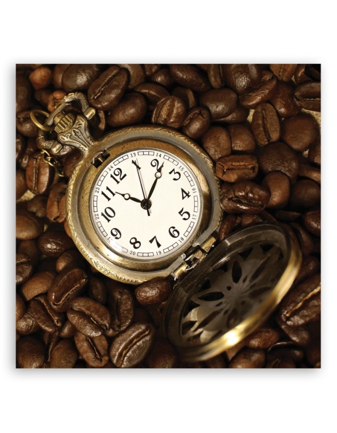 Canvas painting - Watch and coffee beans | FEEBY