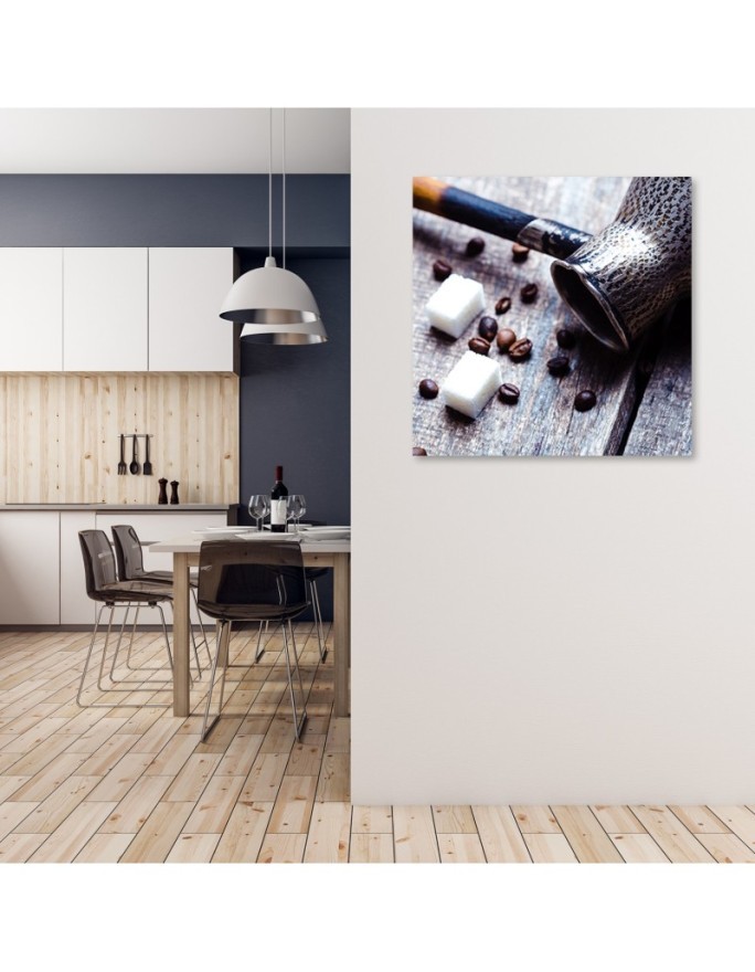 Canvas prints for kitchen modern - Coffee mug and sugar | FEEBY