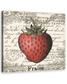 Canvas painting for kitchen - Strawberry vintage | FEEBY