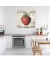 Canvas painting for kitchen - Strawberry vintage | FEEBY