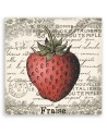 Canvas painting for kitchen - Strawberry vintage | FEEBY