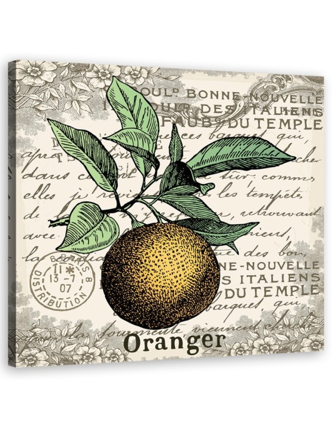 Canvas print - Vintage orange | FEEBY