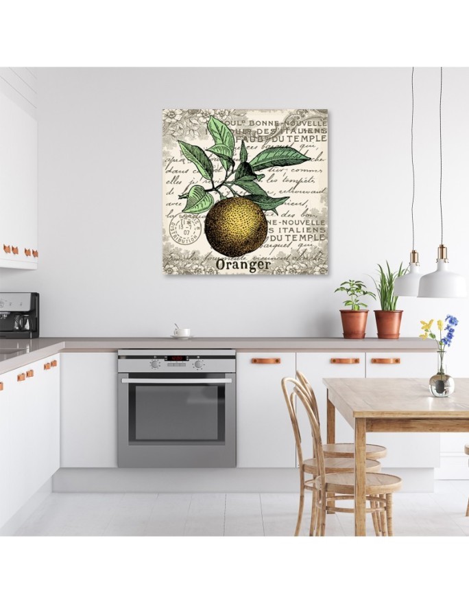 Canvas print - Vintage orange | FEEBY
