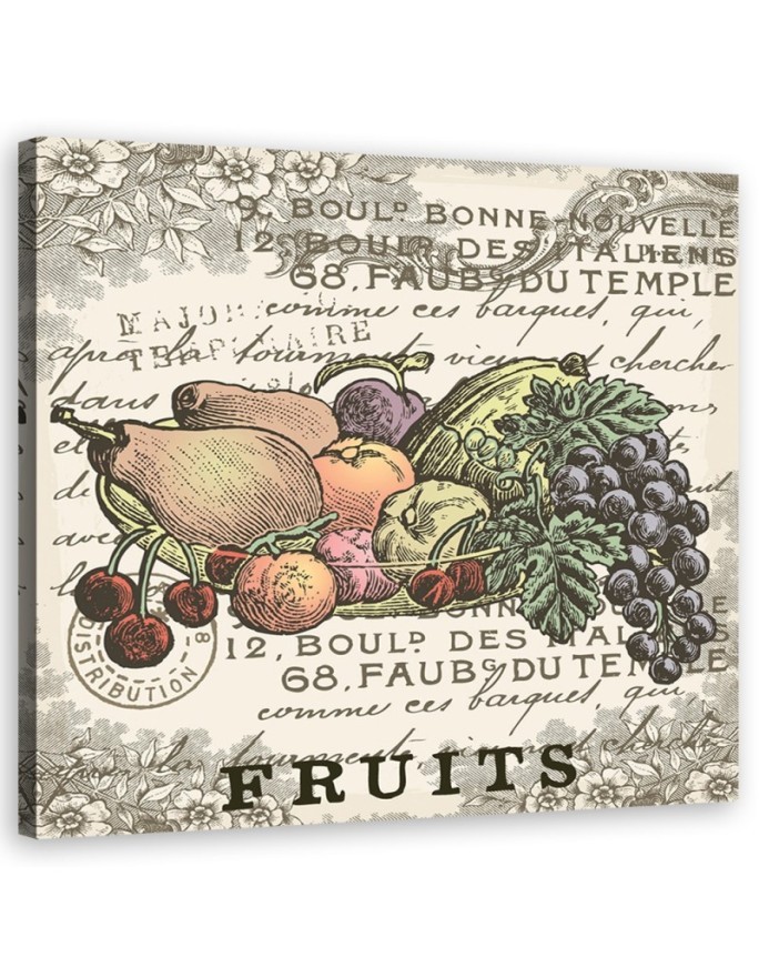 Modern painting for the kitchen - Vintage fruit | FEEBY