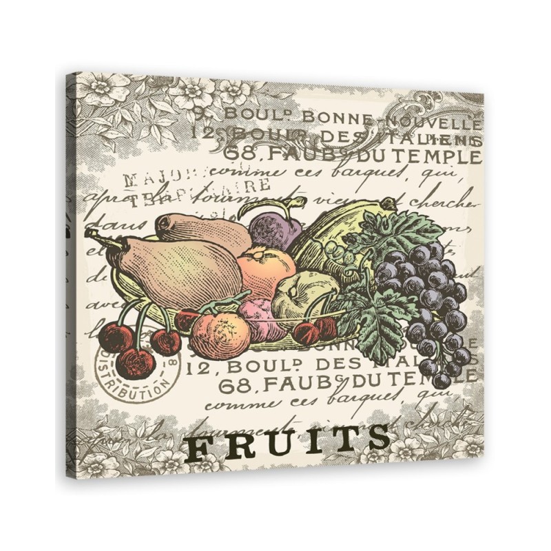 Modern painting for the kitchen - Vintage fruit | FEEBY