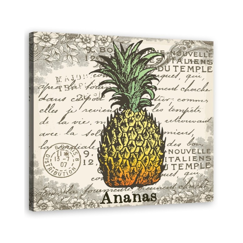 Canvas prints for the kitchen - Vintage pineapple | FEEBY