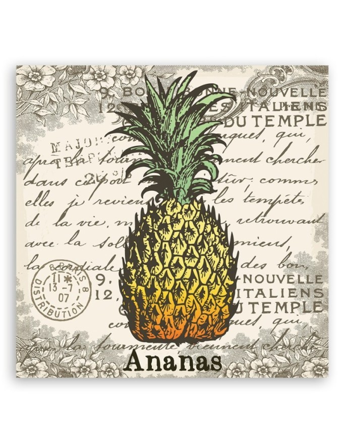 Canvas prints for the kitchen - Vintage pineapple | FEEBY
