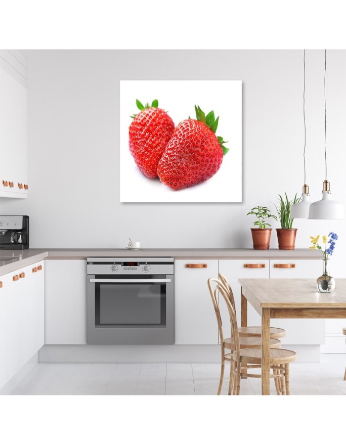 Modern Canvas painting for the kitchen - Strawberry fruit | FEEBY