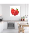 Modern Canvas painting for the kitchen - Strawberry fruit | FEEBY