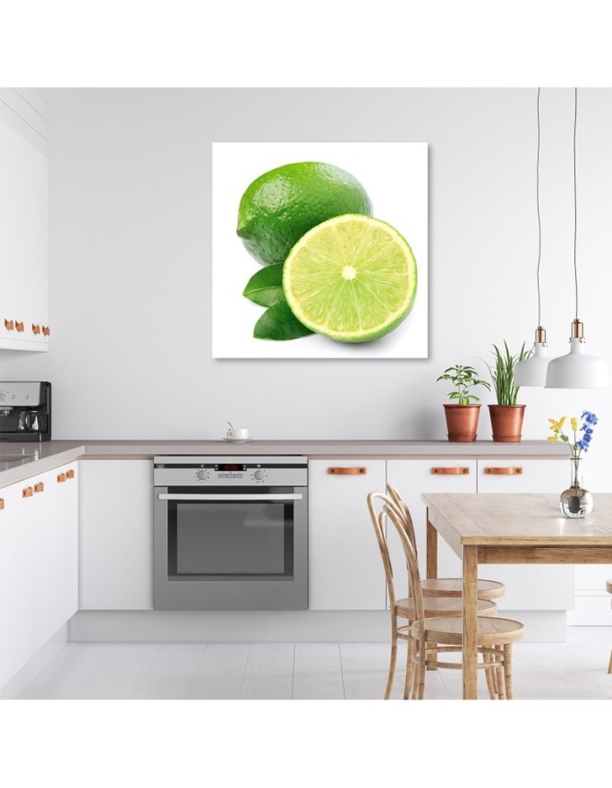 Canvas painting for the kitchen - Lime fruit | FEEBY