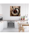 Tea kettle - Modern Canvas painting for the kitchen | FEEBY