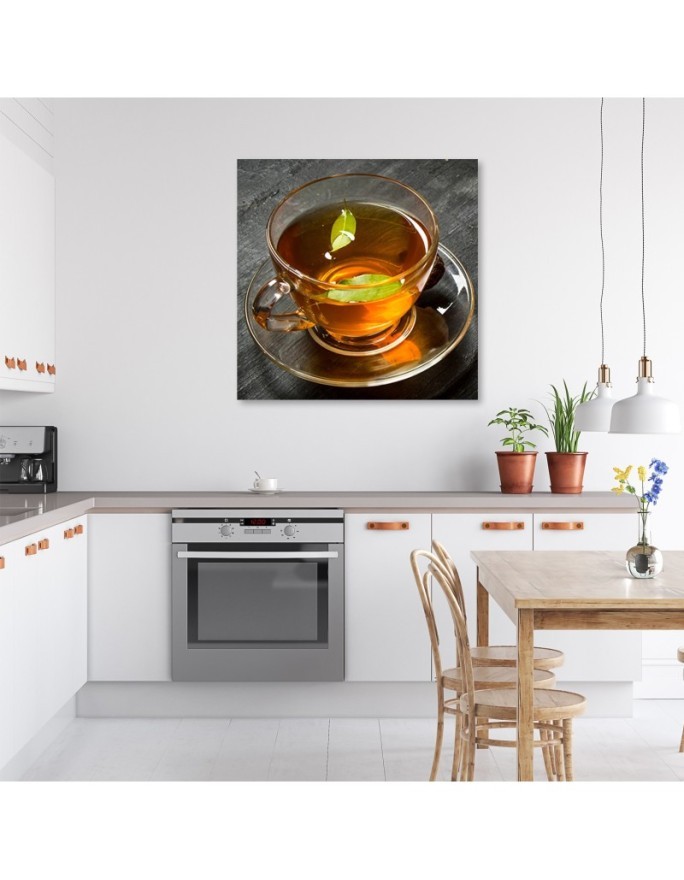 Tea cup - Modern painting for the kitchen | FEEBY