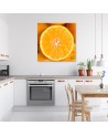 Orange macro - Canvas print for kitchen | FEEBY