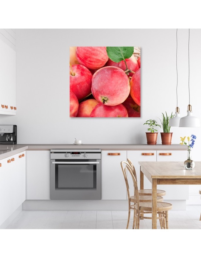 Apple macro - Canvas print modern | FEEBY