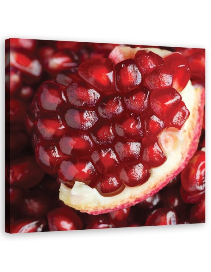 Pomegranate macro - Canvas print | FEEBY