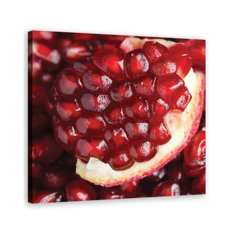Pomegranate macro - Canvas print | FEEBY