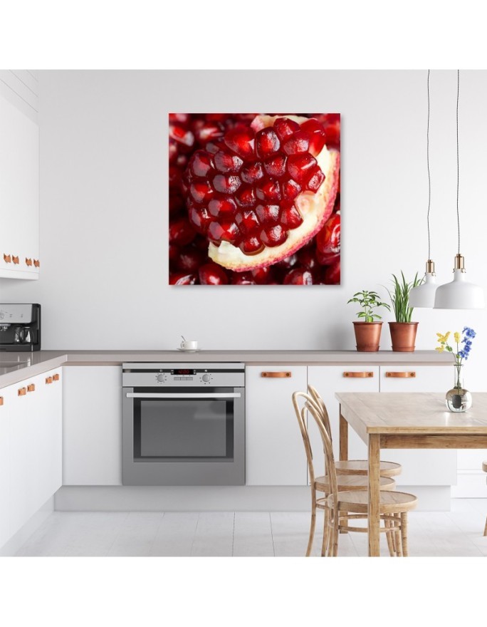 Pomegranate macro - Canvas print | FEEBY