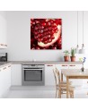 Pomegranate macro - Canvas print | FEEBY