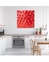 Strawberry macro - Modern Canvas painting for the kitchen | FEEBY