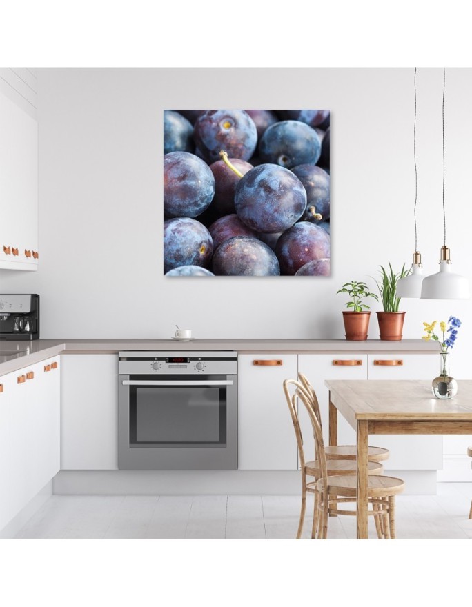 Plum macro - Painting Canvas  for the kitchen. Buy now|| FEEBY