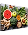 Canvas prints for the kitchen - Vegetables and fruit composition | FEEBY