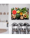 Canvas prints for the kitchen - Vegetables and fruit composition | FEEBY
