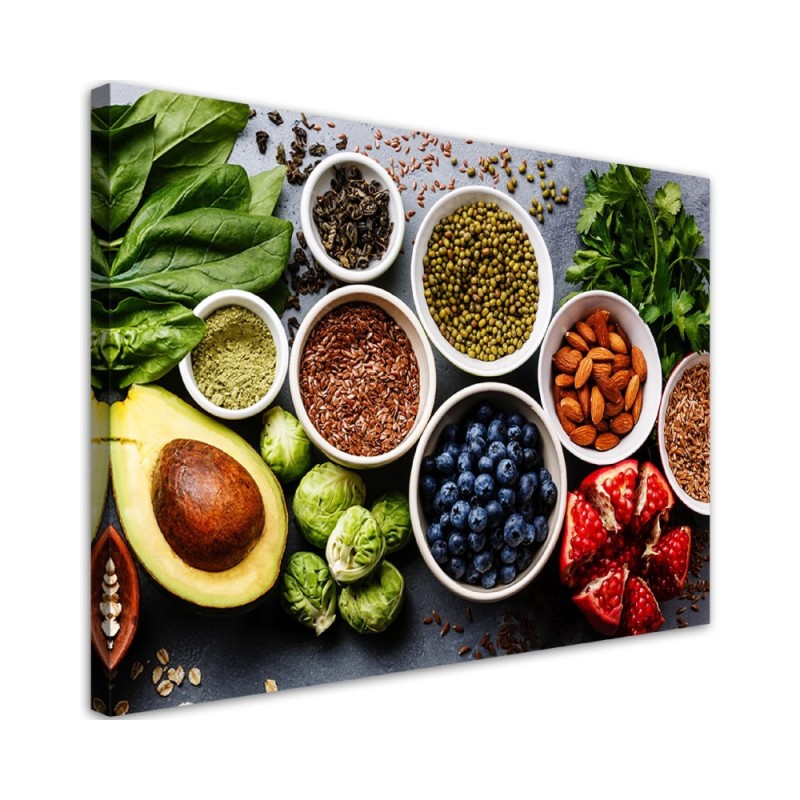 Canvas painting - Fresh vegetables and fruit | FEEBY