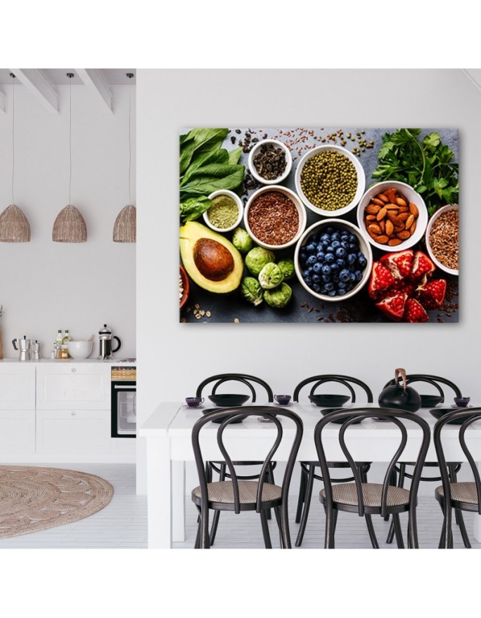Canvas painting - Fresh vegetables and fruit | FEEBY