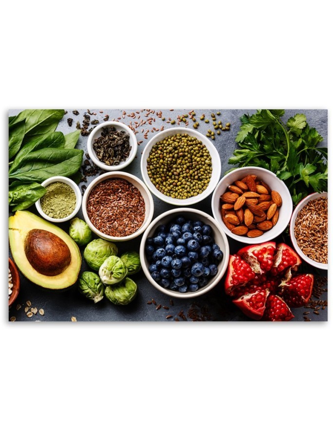 Canvas painting - Fresh vegetables and fruit | FEEBY