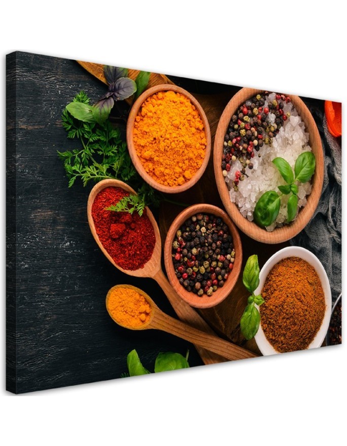 Canvas prints for the kitchen - Aromatic Spices Kitchen Food | FEEBY