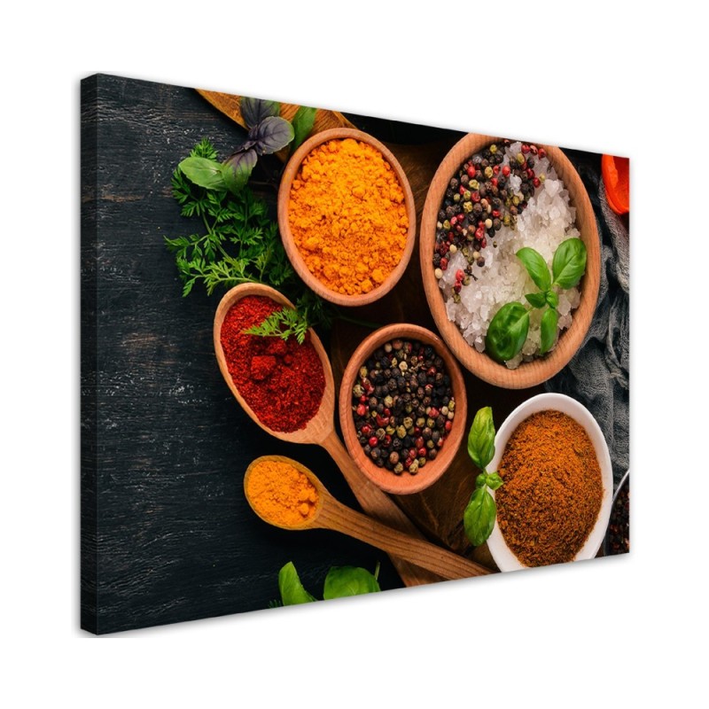 Canvas prints for the kitchen - Aromatic Spices Kitchen Food | FEEBY
