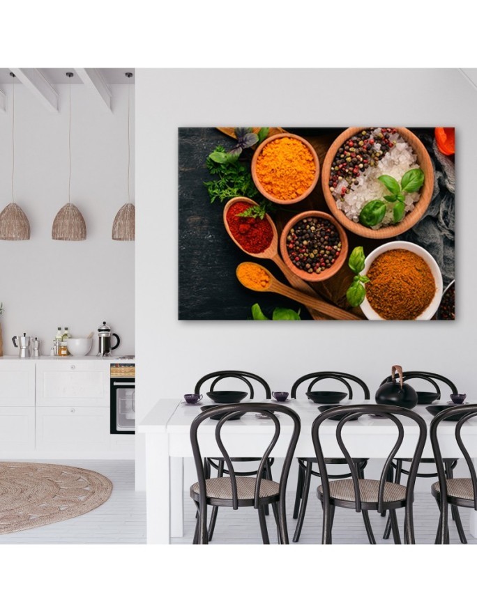 Canvas prints for the kitchen - Aromatic Spices Kitchen Food | FEEBY