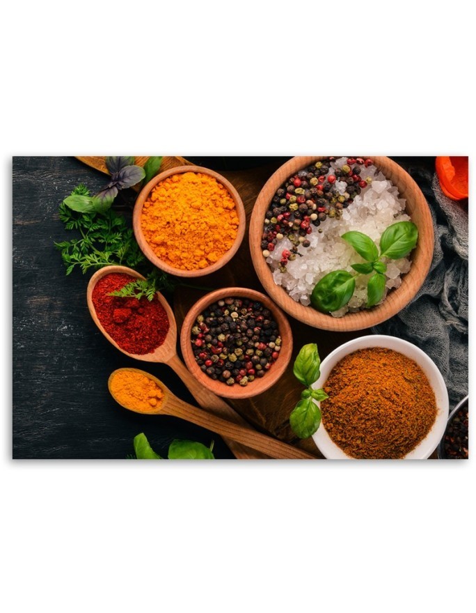 Canvas prints for the kitchen - Aromatic Spices Kitchen Food | FEEBY