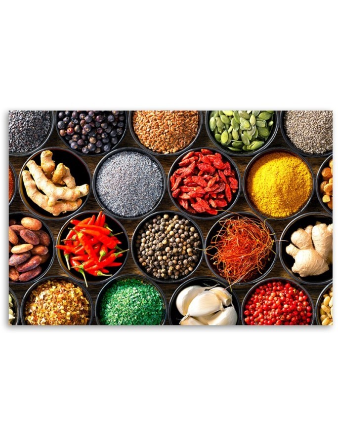 Canvas prints for kitchen modern - Herbs spices kitchen food | FEEBY
