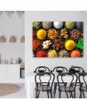 Canvas painting for the kitchen - Herbs spices for the kitchen | FEEBY