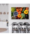 Canvas prints for the kitchen - Fresh vegetables and fruits | FEEBY
