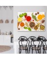 Canvas painting - Herbs spices for the kitchen | FEEBY