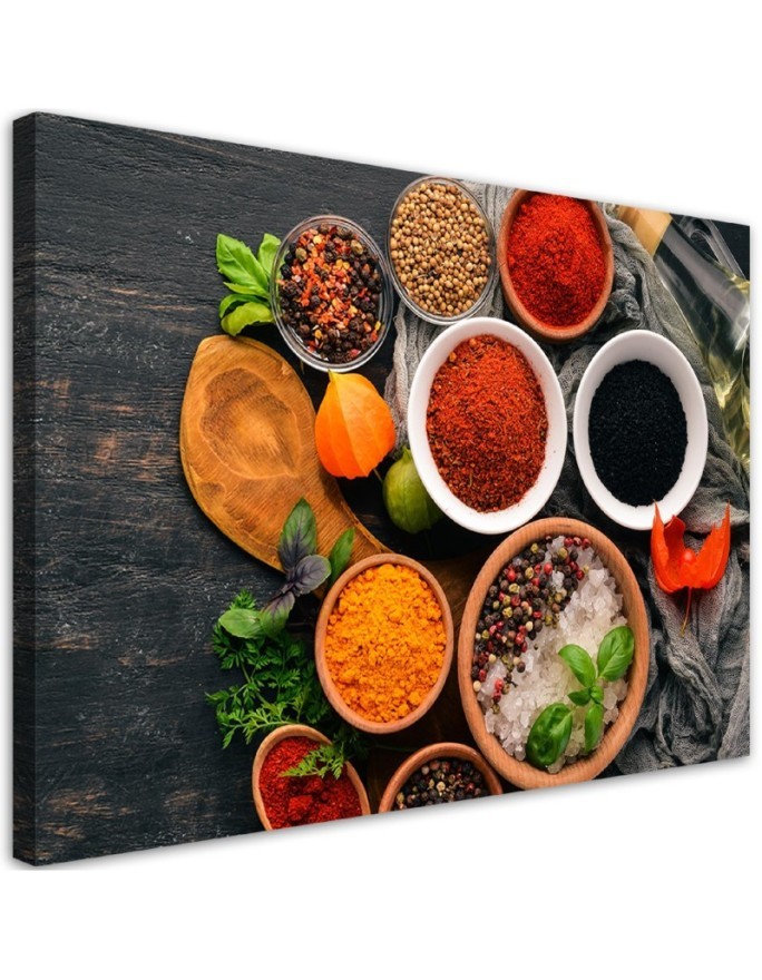 Canvas prints for the kitchen - Fresh spices in the kitchen | FEEBY