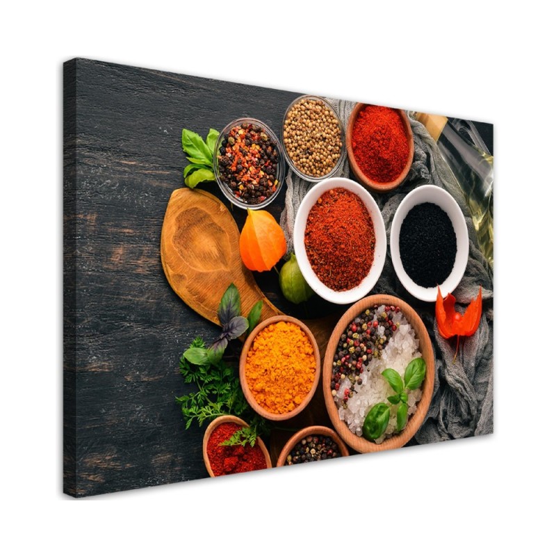 Canvas prints for the kitchen - Fresh spices in the kitchen | FEEBY