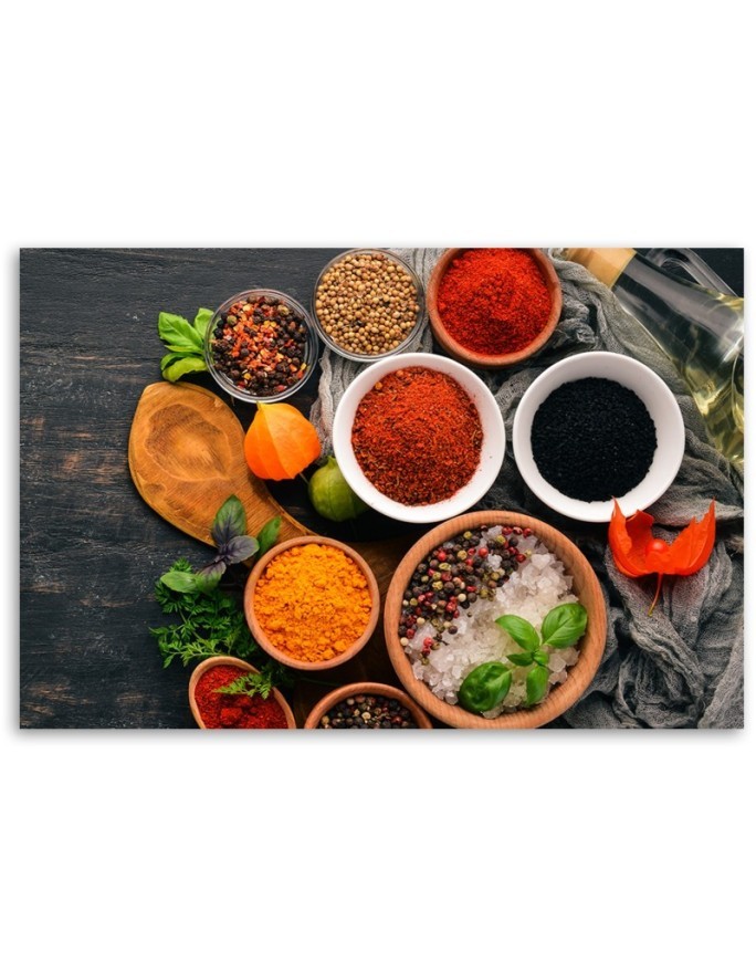 Canvas prints for the kitchen - Fresh spices in the kitchen | FEEBY