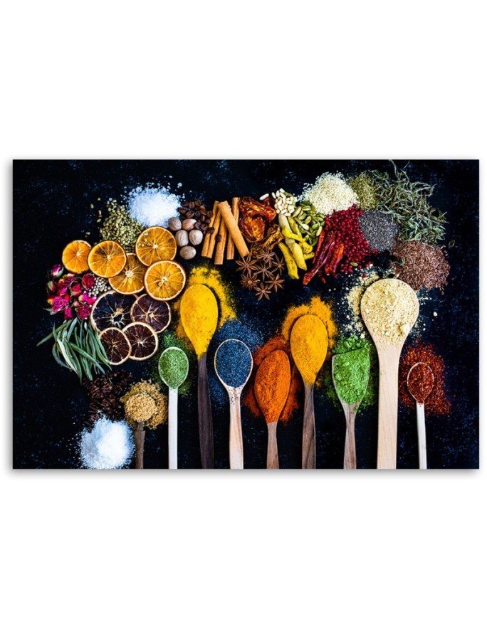 Canvas prints for the kitchen - Herbs spices for the kitchen | FEEBY