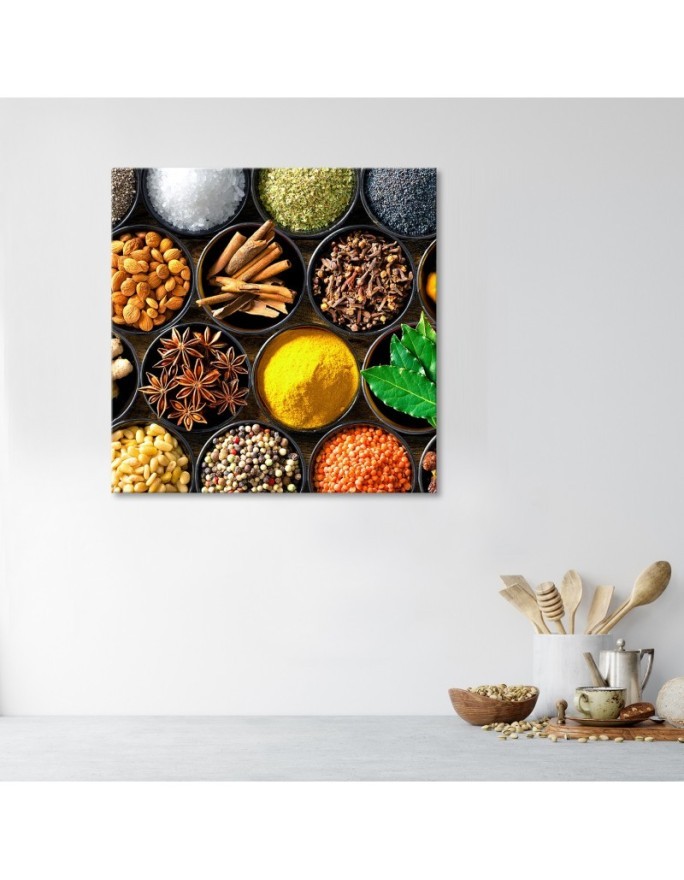 Canvas prints for the kitchen - Kitchen spices | FEEBY
