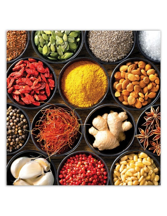 Canvas prints for the kitchen - Spices food for dining room| FEEBY