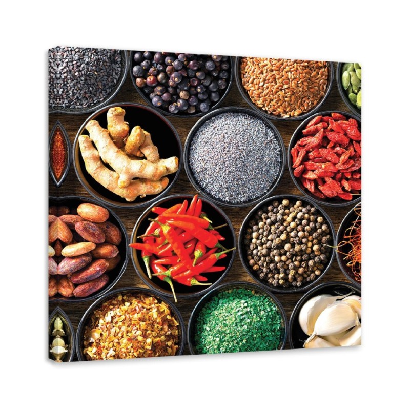 Canvas painting for kitchen - Kitchen food and spices | FEEBY