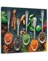 Canvas print modern - Herbs spices for the kitchen | FEEBY