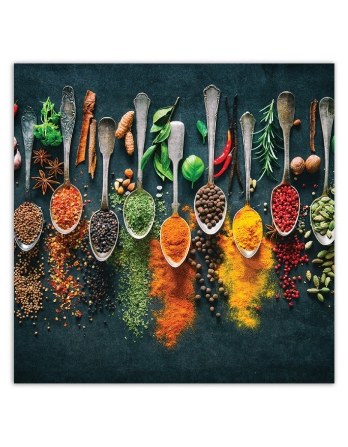 Canvas print - Herbs spices for the kitchen | FEEBY