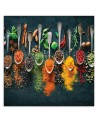 Canvas print - Herbs spices for the kitchen | FEEBY