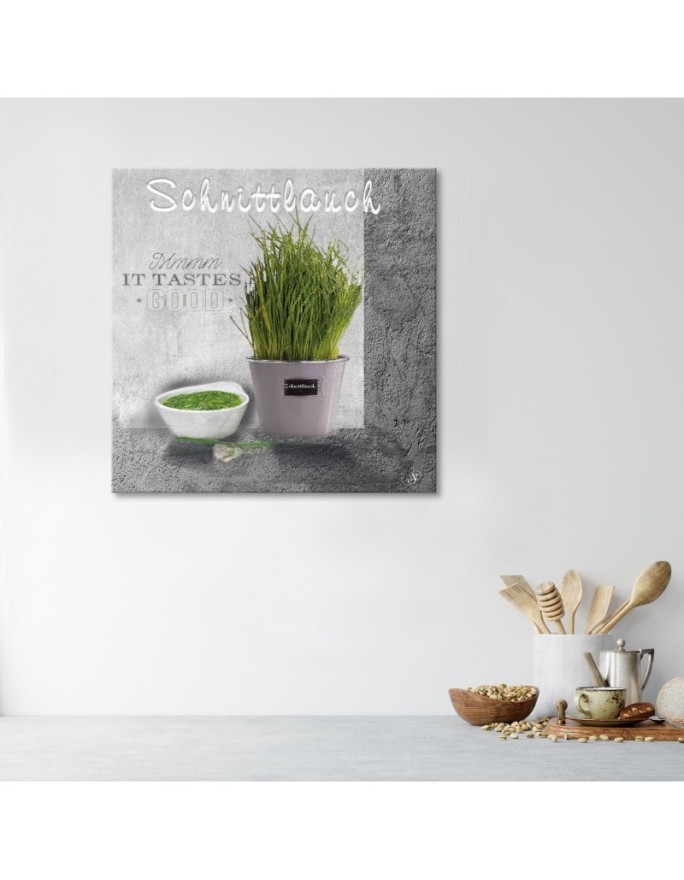Canvas prints for the kitchen - Chives spices | FEEBY