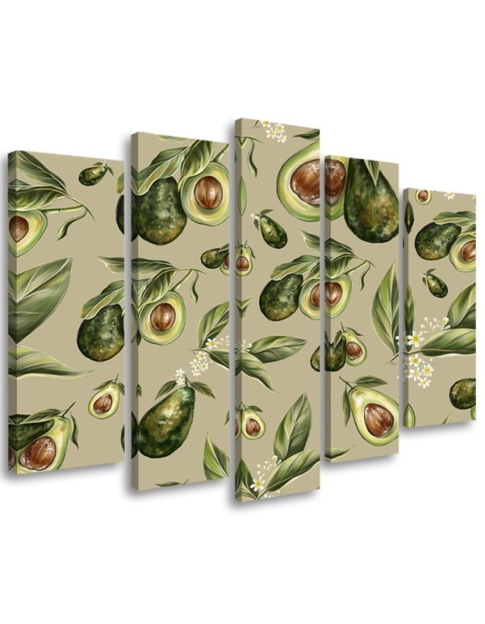 Avocado fruit - Canvas painting for the kitchen | FEEBY