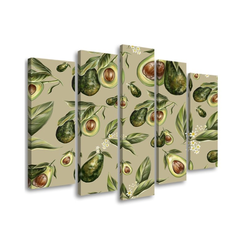 Avocado fruit - Canvas painting for the kitchen | FEEBY